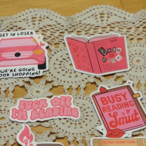 Smutty Book Lover's Stickers - for scrapbooks, computer book covers, crafts - Picture 4 of 9